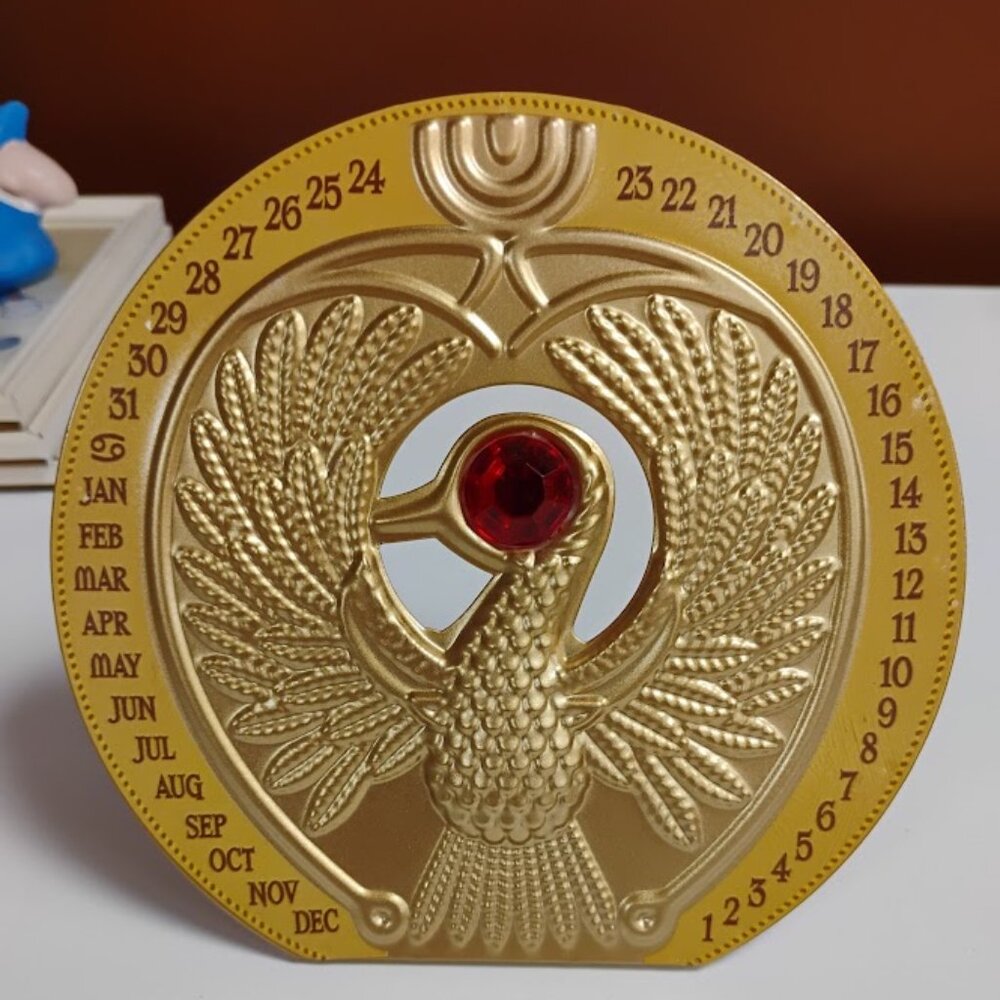 Hallmark Indiana Jones Perpetual Calendar Staff of Ra Ark Medallion